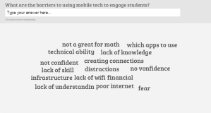 Barriers of using mobile devices for learning and teaching